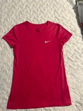 Nike Women’s Dri-FIT Short Sleeve Top - Hot Pink